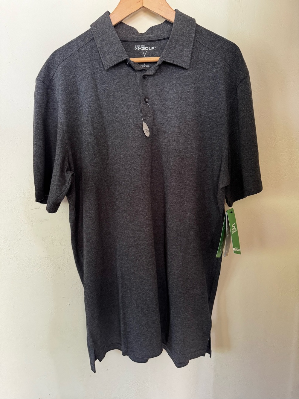 Skechers Men's Charcoal Heather Polo